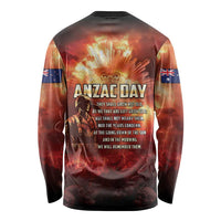 Honouring The ANZAC Spirit Long Sleeve Shirt Gallipoli Lest We Forget LT05 - Polynesian Pride