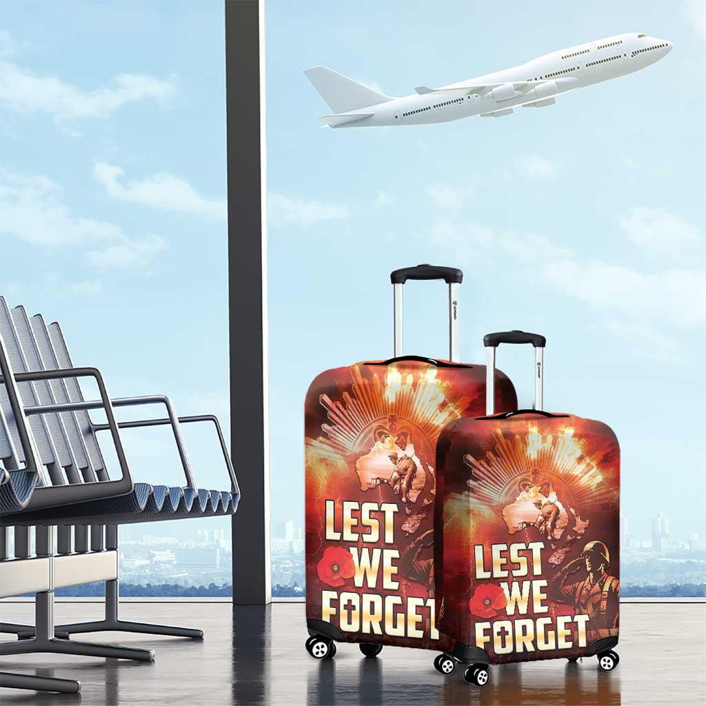 Honouring The ANZAC Spirit Luggage Cover Gallipoli Lest We Forget LT05 - Polynesian Pride