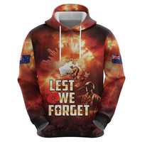 Honouring The ANZAC Spirit Zip Hoodie Gallipoli Lest We Forget LT05 - Polynesian Pride