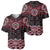 New Zealand Aotearoa Baseball Jersey Red Taniko Art Maori Pattern