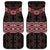 New Zealand Aotearoa Car Mats Red Taniko Art Maori Pattern