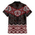 New Zealand Aotearoa Hawaiian Shirt Red Taniko Art Maori Pattern