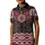 New Zealand Aotearoa Kid Polo Shirt Red Taniko Art Maori Pattern