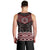 New Zealand Aotearoa Men Tank Top Red Taniko Art Maori Pattern