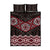 New Zealand Aotearoa Quilt Bed Set Red Taniko Art Maori Pattern