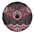 New Zealand Aotearoa Spare Tire Cover Red Taniko Art Maori Pattern