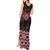 New Zealand Aotearoa Tank Maxi Dress Red Taniko Art Maori Pattern