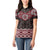 New Zealand Aotearoa Women Polo Shirt Red Taniko Art Maori Pattern