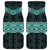 New Zealand Aotearoa Car Mats Turquoise Taniko Art Maori Pattern