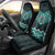 New Zealand Aotearoa Car Seat Cover Turquoise Taniko Art Maori Pattern