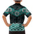 New Zealand Aotearoa Family Matching Mermaid Dress and Hawaiian Shirt Turquoise Taniko Art Maori Pattern