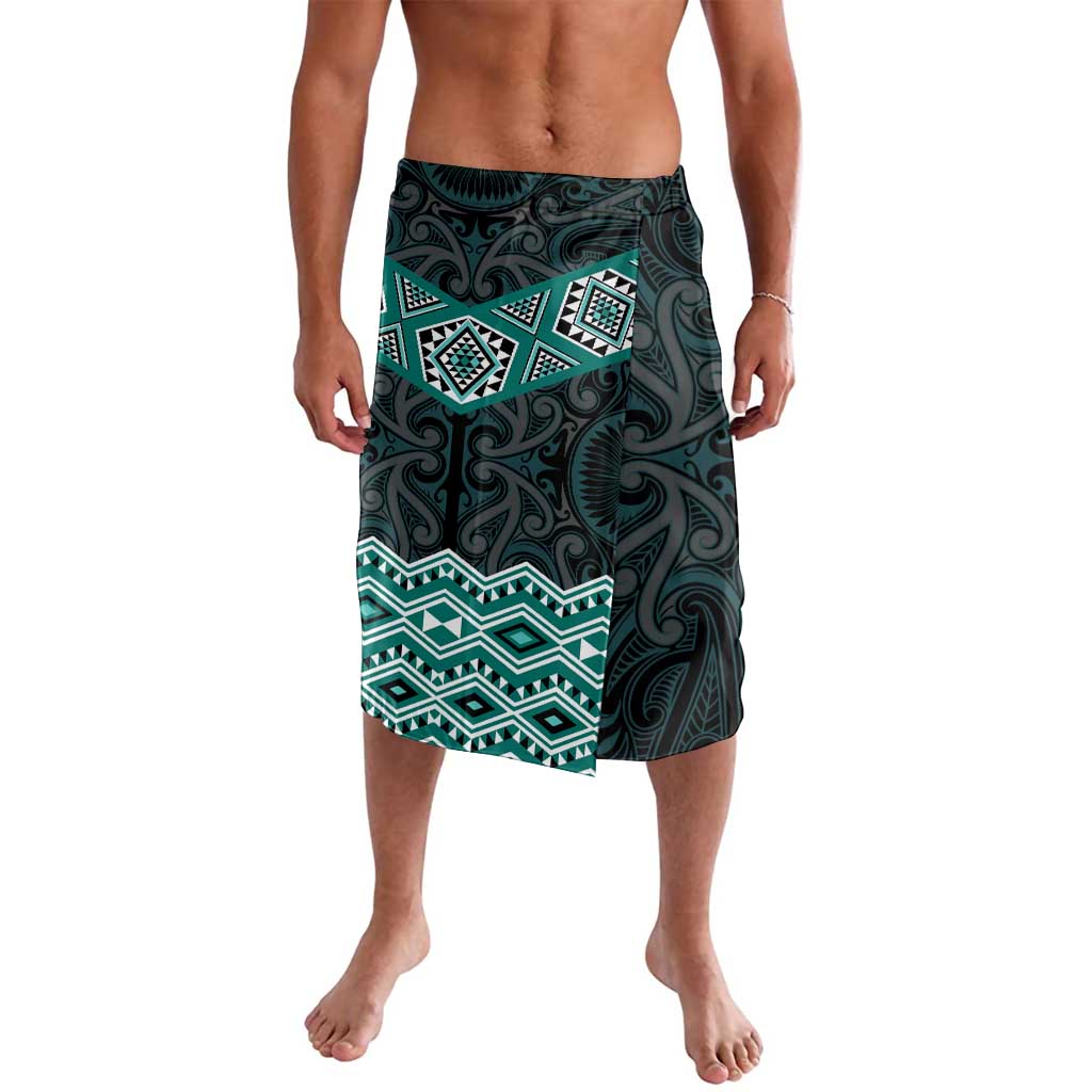 New Zealand Aotearoa Lavalava Turquoise Taniko Art Maori Pattern LT05 Turquoise - Polynesian Pride