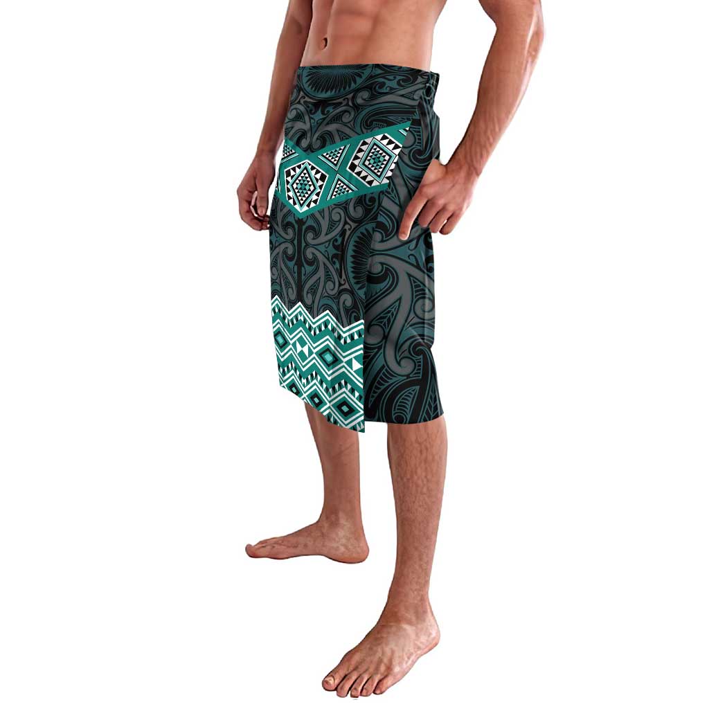 New Zealand Aotearoa Lavalava Turquoise Taniko Art Maori Pattern LT05 - Polynesian Pride