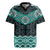 New Zealand Aotearoa Rugby Jersey Turquoise Taniko Art Maori Pattern