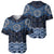 New Zealand Aotearoa Baseball Jersey Blue Taniko Art Maori Pattern