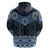 New Zealand Aotearoa Hoodie Blue Taniko Art Maori Pattern