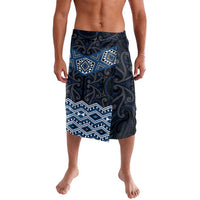 New Zealand Aotearoa Lavalava Blue Taniko Art Maori Pattern LT05 Blue - Polynesian Pride