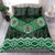 New Zealand Aotearoa Bedding Set Green Taniko Art Maori Pattern