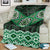 New Zealand Aotearoa Blanket Green Taniko Art Maori Pattern