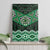 New Zealand Aotearoa Canvas Wall Art Green Taniko Art Maori Pattern