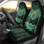 New Zealand Aotearoa Car Seat Cover Green Taniko Art Maori Pattern