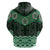 New Zealand Aotearoa Hoodie Green Taniko Art Maori Pattern