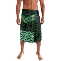 New Zealand Aotearoa Lavalava Green Taniko Art Maori Pattern LT05 Green - Polynesian Pride