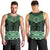 New Zealand Aotearoa Men Tank Top Green Taniko Art Maori Pattern