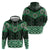 New Zealand Aotearoa Zip Hoodie Green Taniko Art Maori Pattern