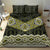 New Zealand Aotearoa Bedding Set Yellow Taniko Art Maori Pattern