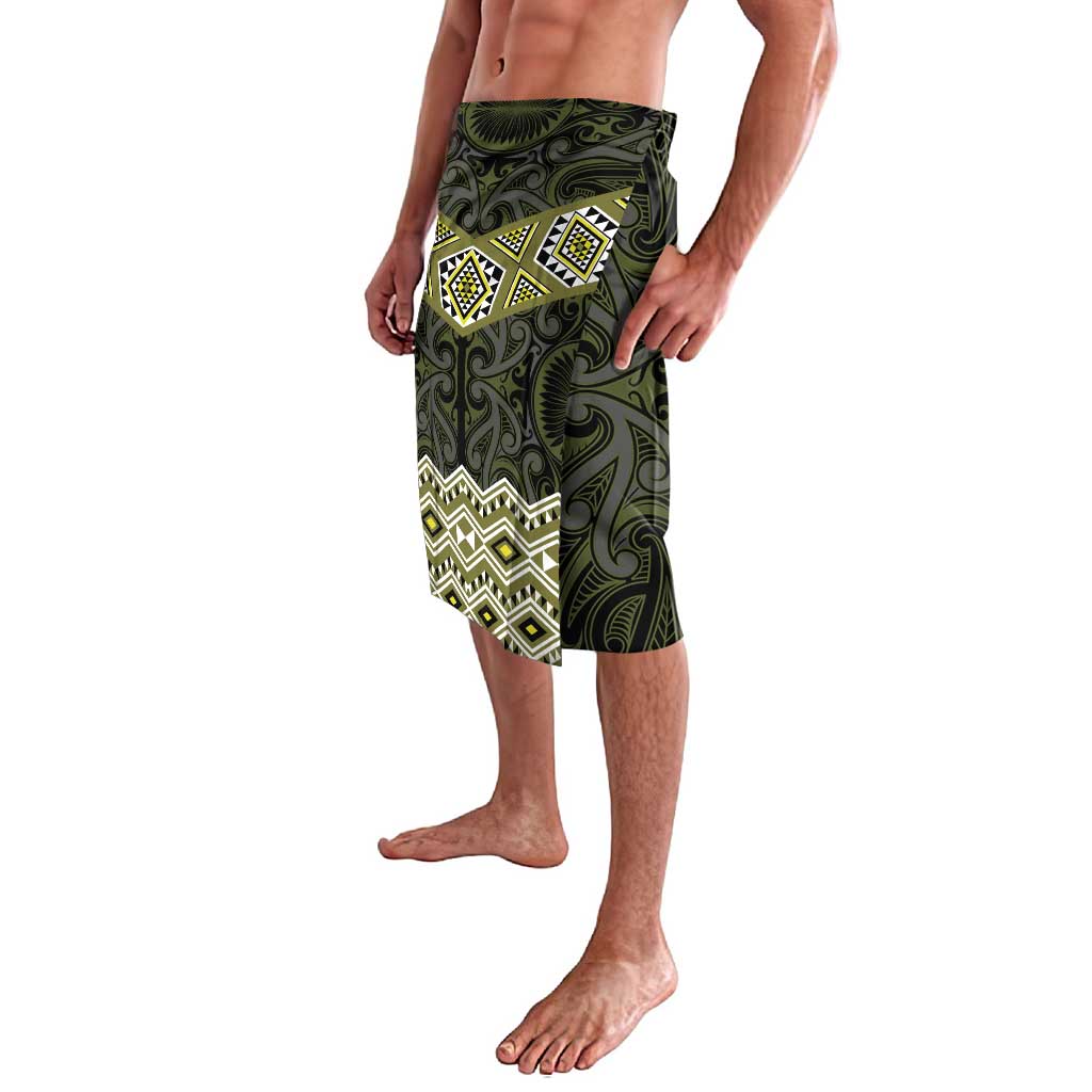 New Zealand Aotearoa Lavalava Yellow Taniko Art Maori Pattern LT05 - Polynesian Pride