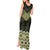 New Zealand Aotearoa Tank Maxi Dress Yellow Taniko Art Maori Pattern