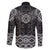 New Zealand Aotearoa Family Matching Long Sleeve Bodycon Dress and Hawaiian Shirt Black Taniko Art Maori Pattern