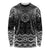 New Zealand Aotearoa Long Sleeve Shirt Black Taniko Art Maori Pattern