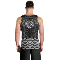 New Zealand Aotearoa Men Tank Top Black Taniko Art Maori Pattern LT05 - Polynesian Pride