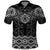 New Zealand Aotearoa Polo Shirt Black Taniko Art Maori Pattern