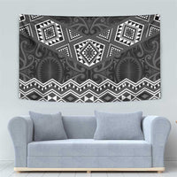 New Zealand Aotearoa Tapestry Black Taniko Art Maori Pattern LT05 - Polynesian Pride