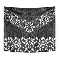 New Zealand Aotearoa Tapestry Black Taniko Art Maori Pattern LT05 - Polynesian Pride