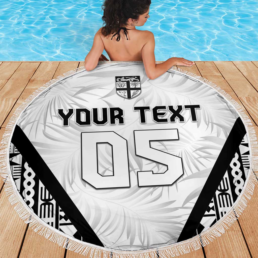 Custom Fiji 2026 Rugby Beach Blanket Fijian Tapa Pattern LT05 - Polynesian Pride