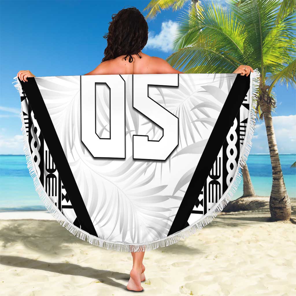 Custom Fiji 2026 Rugby Beach Blanket Fijian Tapa Pattern LT05 - Polynesian Pride