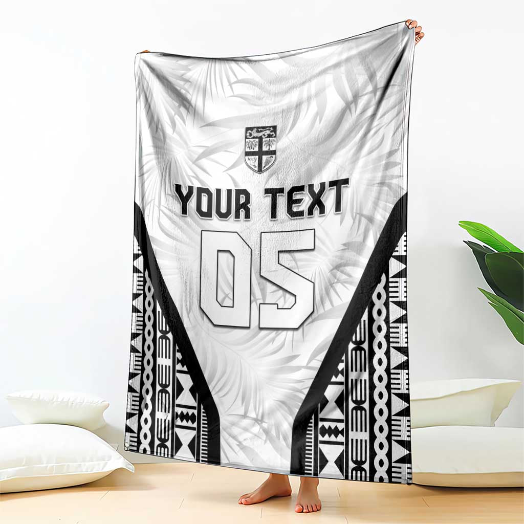 Custom Fiji 2026 Rugby Blanket Fijian Tapa Pattern LT05 - Polynesian Pride