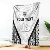 Custom Fiji 2026 Rugby Blanket Fijian Tapa Pattern LT05 - Polynesian Pride
