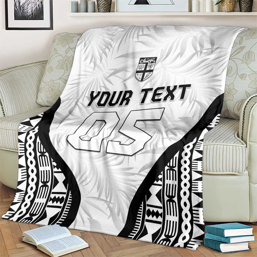 Custom Fiji 2026 Rugby Blanket Fijian Tapa Pattern LT05 - Polynesian Pride