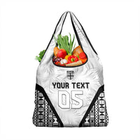 Custom Fiji 2026 Rugby Grocery Bag Fijian Tapa Pattern LT05 1-pack One Size White - Polynesian Pride