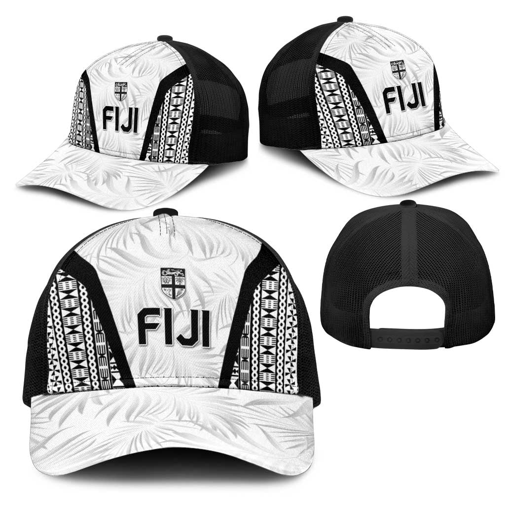 Fiji 2026 Rugby Mesh Trucker Cap Fijian Tapa Pattern LT05 - Polynesian Pride