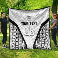 Custom Fiji 2026 Rugby Quilt Fijian Tapa Pattern LT05 - Polynesian Pride