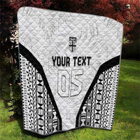 Custom Fiji 2026 Rugby Quilt Fijian Tapa Pattern LT05 - Polynesian Pride