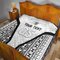 Custom Fiji 2026 Rugby Quilt Fijian Tapa Pattern LT05 - Polynesian Pride