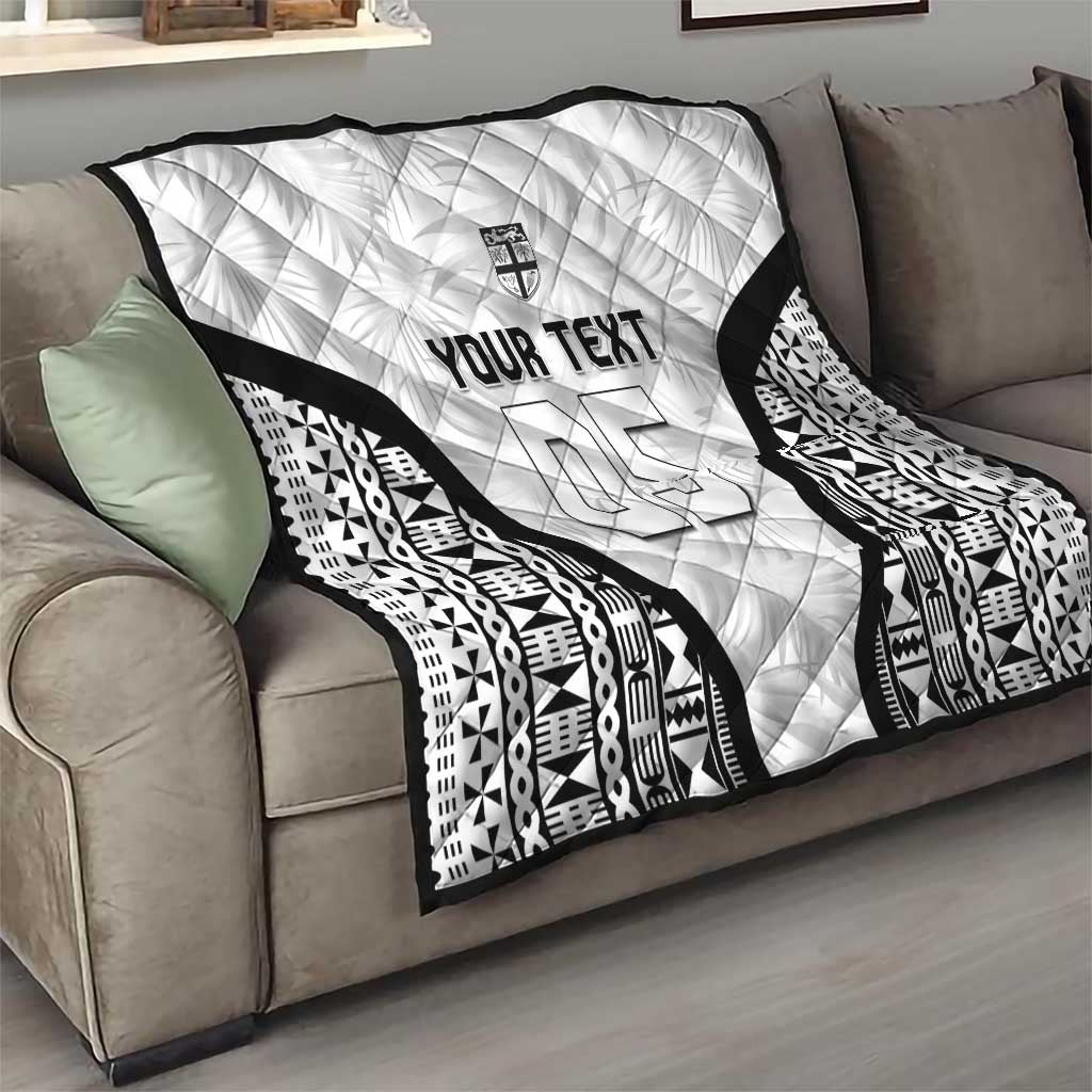 Custom Fiji 2026 Rugby Quilt Fijian Tapa Pattern LT05 - Polynesian Pride