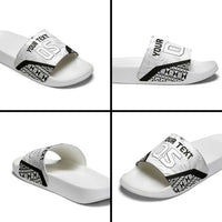 Custom Fiji 2026 Rugby Slide Sandals Fijian Tapa Pattern LT05 - Polynesian Pride